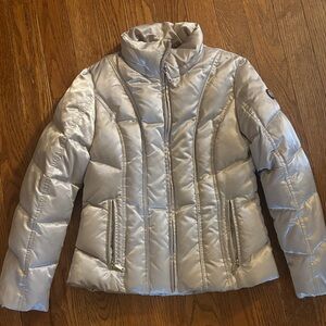 Calvin Klein Women's Metallic Puffer Jacket